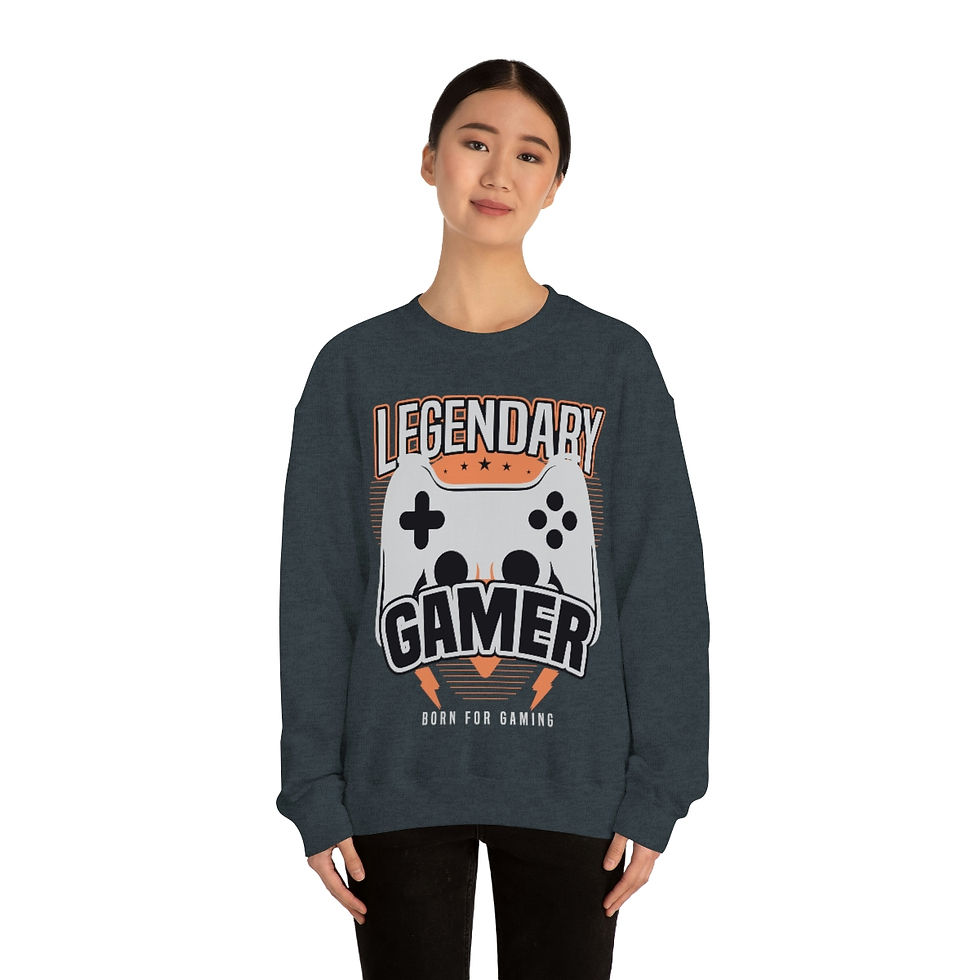 Miniatura: Legendary Gamer - Gift for Gamers, Video Game Sweatshirt, Gamer Gift, Nerdy ...