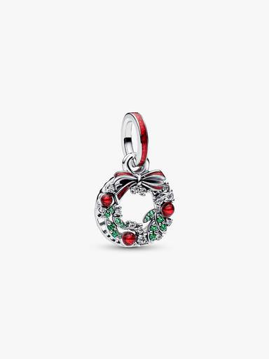 Pandora Charm Pendente Doppio Ghirlanda di Natale
