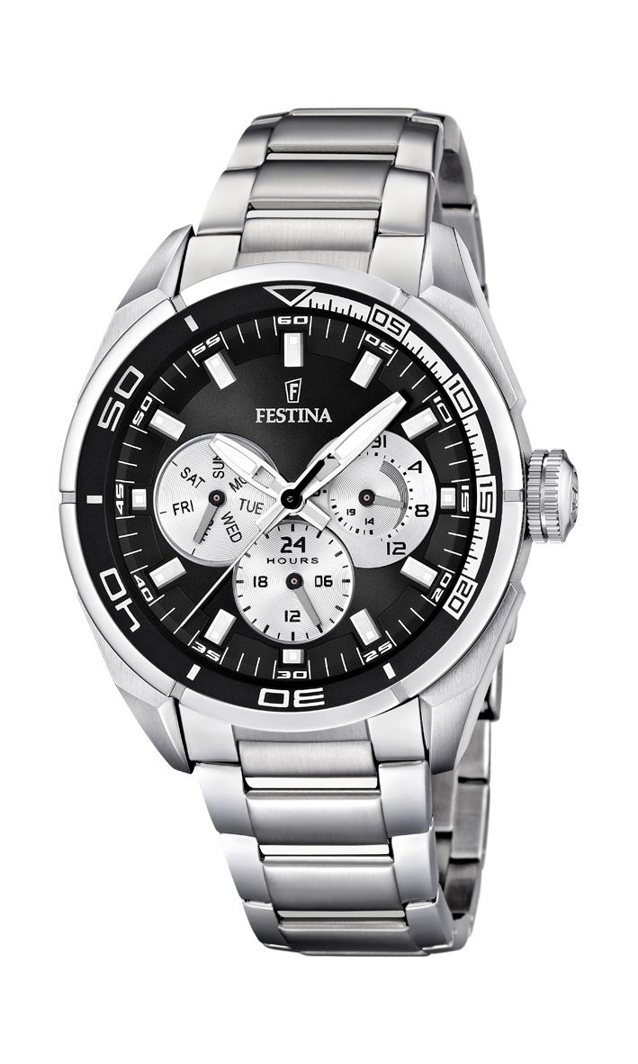 Festina Orologio Multifunction Nero in Acciaio da Uomo