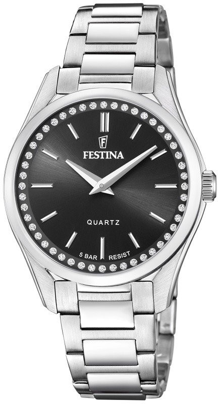 Festina Orologio Donna Nero Acciaio