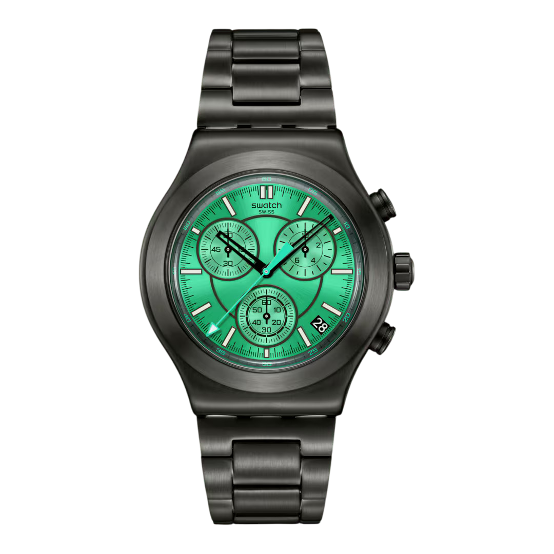 Swatch Orologio Uomo Obsessively Obsidian | Resina | Impermeabile 30m