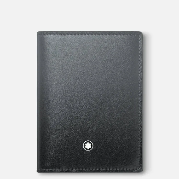 Montblanc Porta carte 4 scomparti | Pelle Forged Iron | Design sfumato a mano