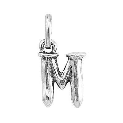 Unode50 Ciondolo Donna Lettera M | Argento/Oro | Realizzato a Mano