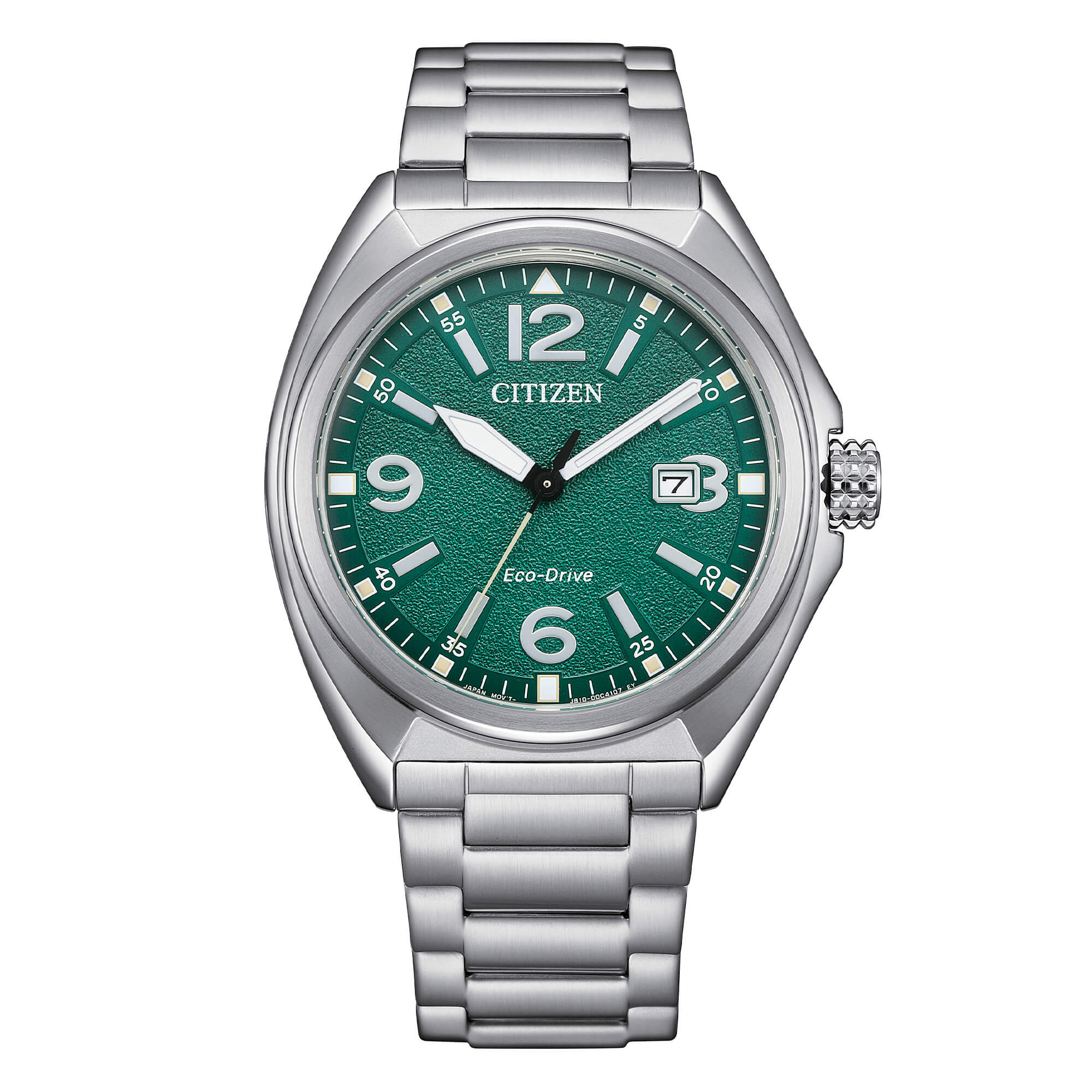 Citizen Urban Eco Drive in Acciaio con Quadrante Verde