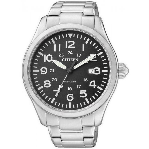 Citizen Orologio Uomo Eco Drive a carica luce | Acciaio | Impermeabile 100m