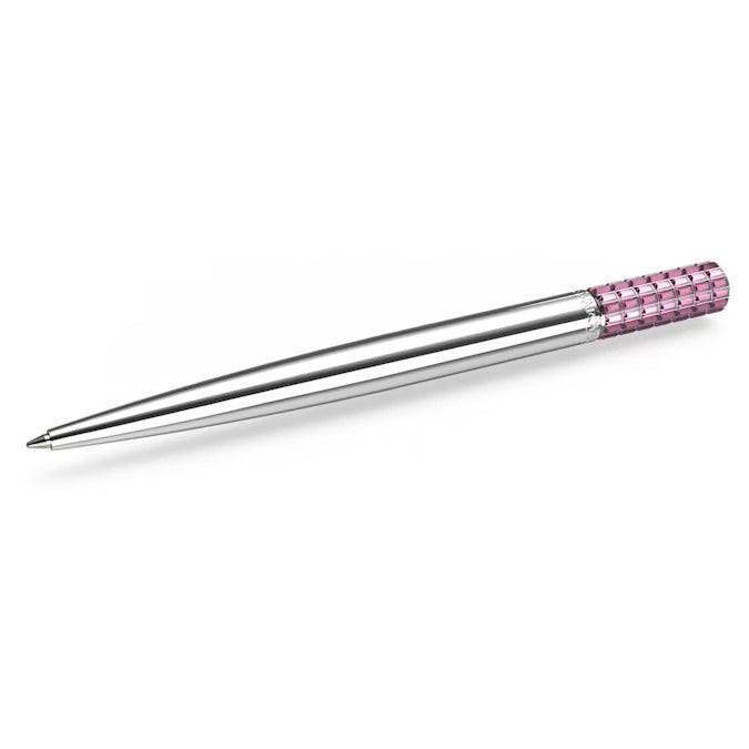 Swarovski Penna a Sfera Rosa Lucent | Cristalli Swarovski | Placcatura Cromata