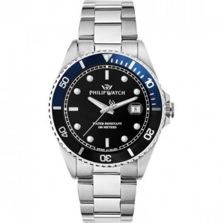 Orologio Philip Watch Caribe Sport Nero Acciaio