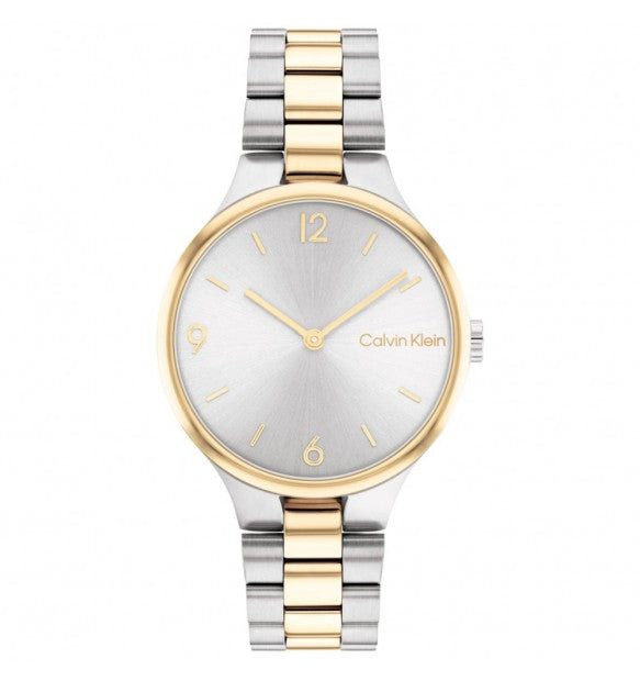 Calvin Klein Orologio Donna Timeless Linked | Acciaio Inox | Lunetta Dorata