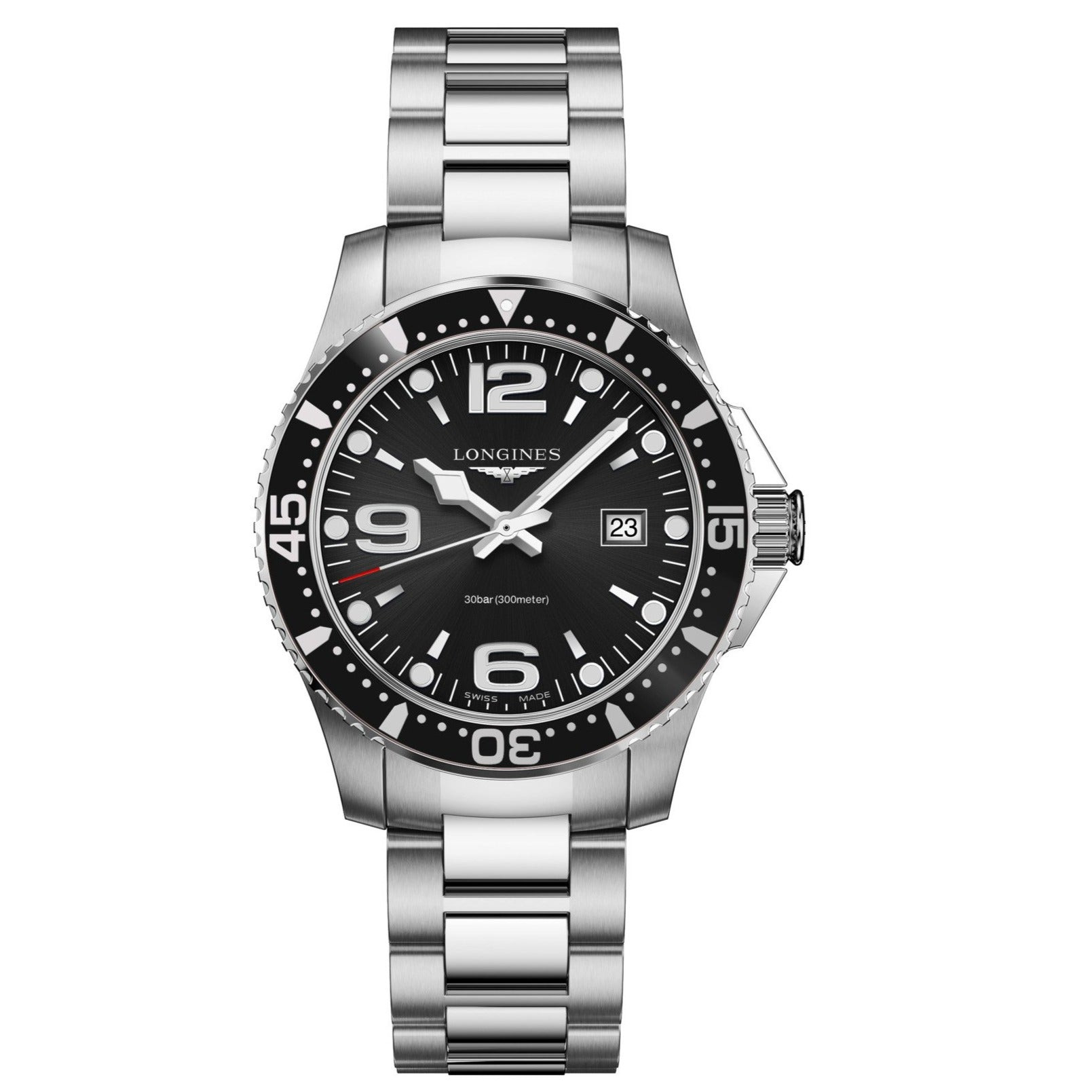 Longines Orologio Uomo Solo Tempo Quarzo HydroConquest | Acciaio | WR300m