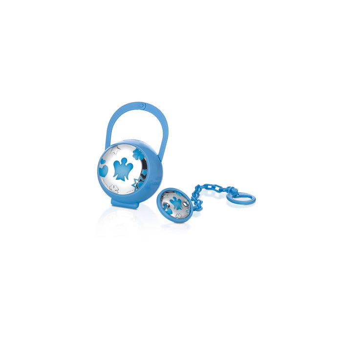 Roberto Giannotti Porta Ciuccio Azzurro con Placca | Argento | Con Astuccio