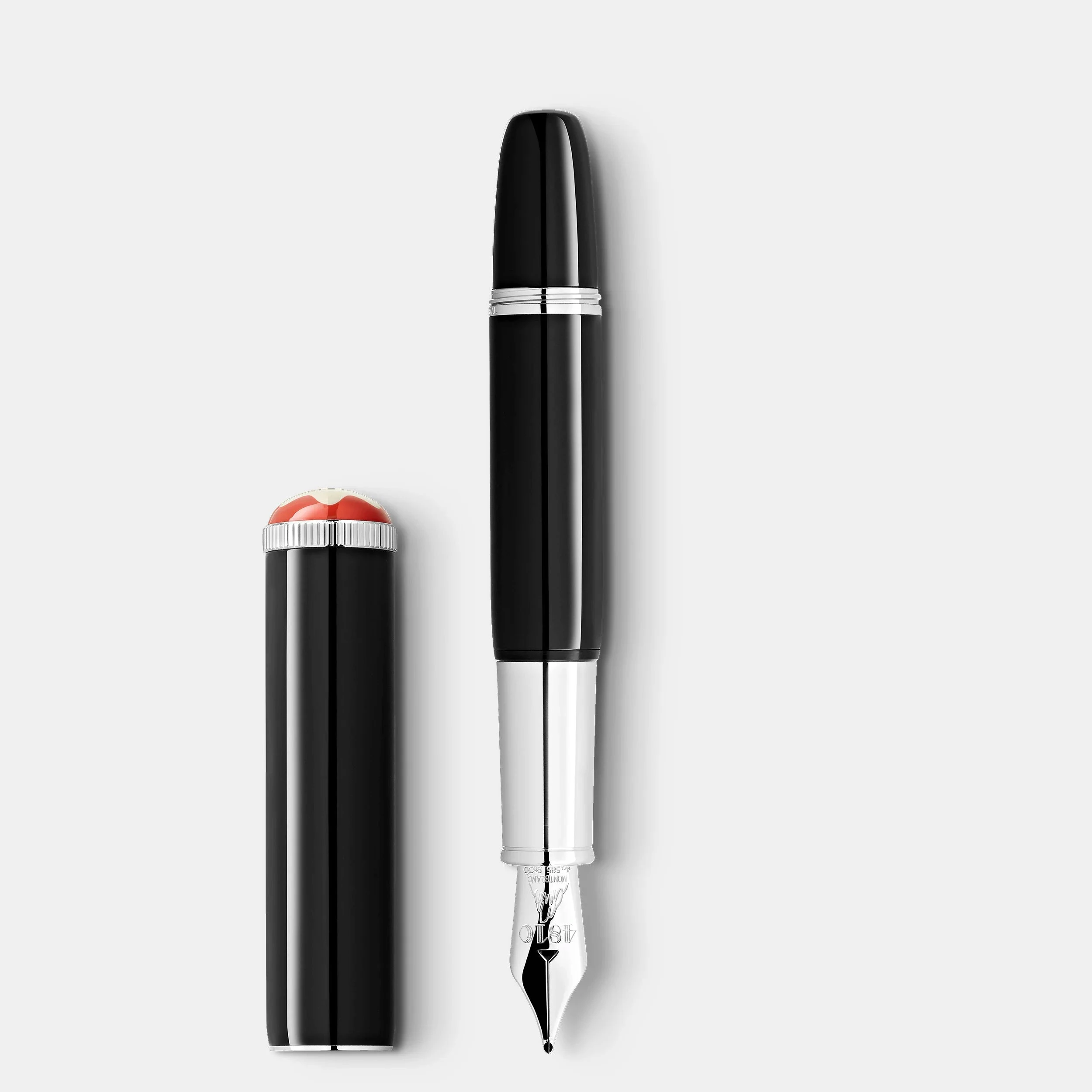 Montblanc Stilografica Heritage Rouge et Noir | Lacca nera/platino | Oro Au585 M