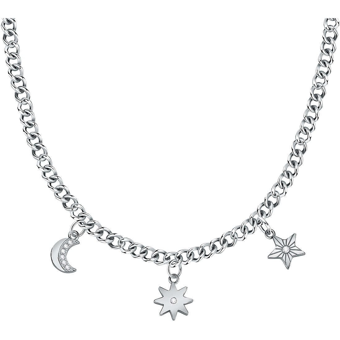Collana Morellato Donna Maia in Acciaio con Luna e Stelle