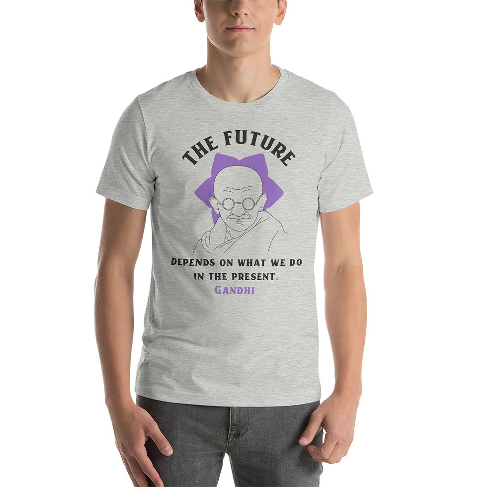 Thumbnail: Gandhi - The Future Depends on What we Do in the Present - 8 colors available