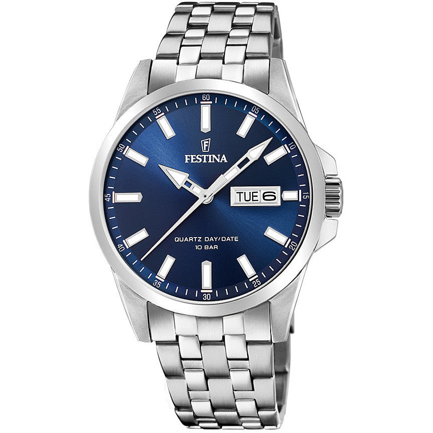Festina | Orologio Uomo | Quadrante Blu 43 mm | Acciaio | 10 ATM