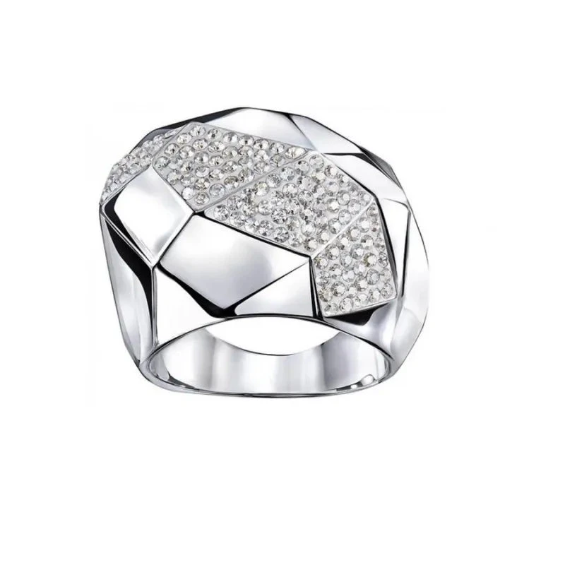 Swarovski Anello Donna by Jean Paul Gaultier | Rodio PVD | Pavé Cristalli