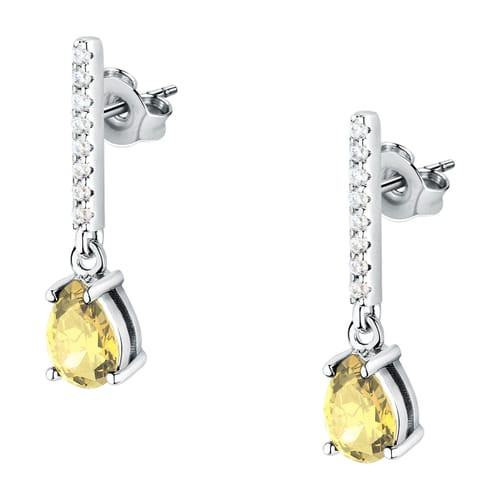 Orecchini Morellato Tesori pendenti con zircone giallo