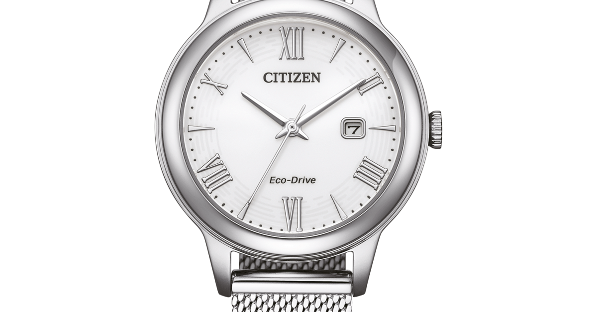 Citizen Orologio Donna Eco-Drive Acciaio Quadrante Bianco
