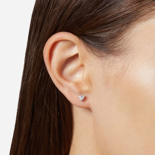 Chiara Ferragni Orecchini Donna Cuore Cubic Zirconia | Argento 925 | 0.4 cm