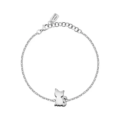 La Petite Story Bracciale Donna Gatto e Zirconi LPS05AQI12