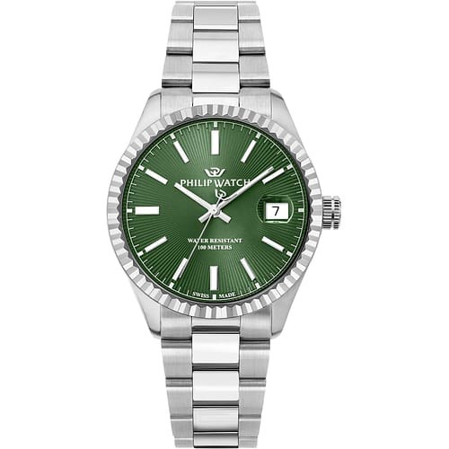 Philip Watch Orologio Uomo Caribe Urban con Quadrante Verde e Bracciale in