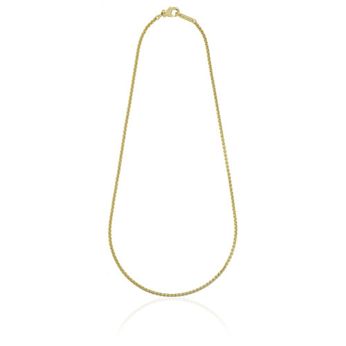 UNOAERRE Collana Uomo Catena Veneziana Dorata | Placcatura Oro | Lunghezza 55 cm