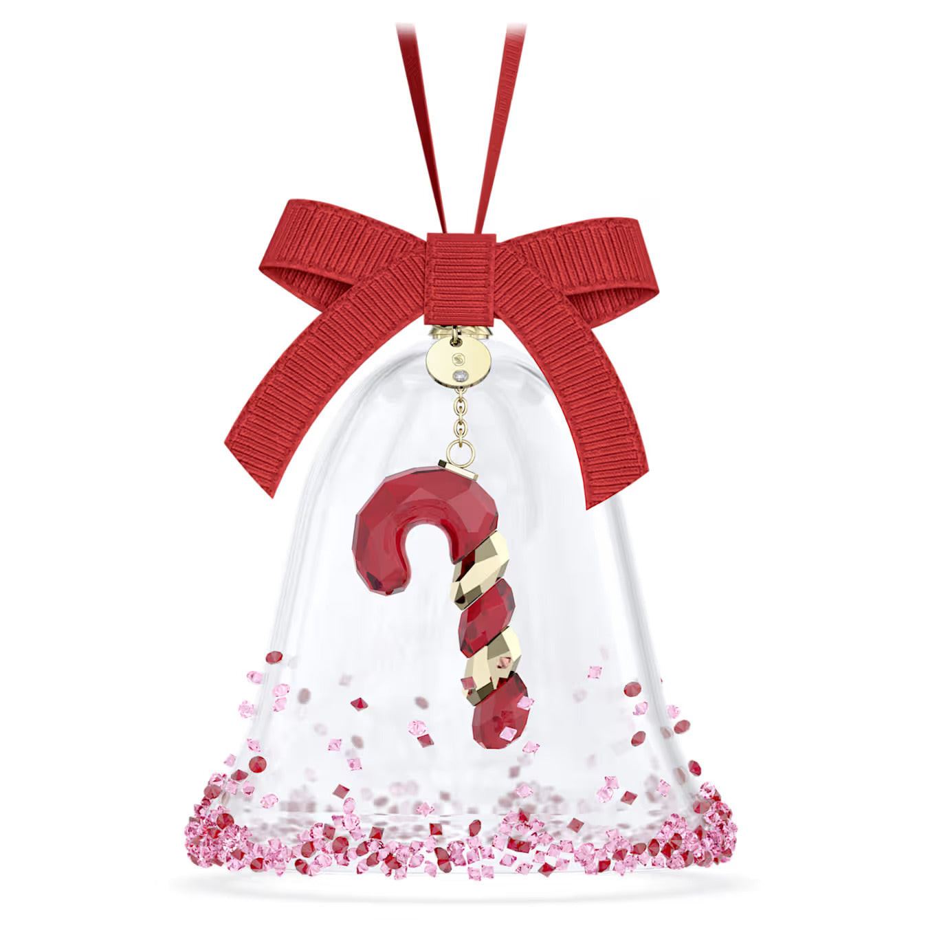 Swarovski Statuina Campanella Natalizia Rossa | Cristalli & Vetro | 9x7,6cm
