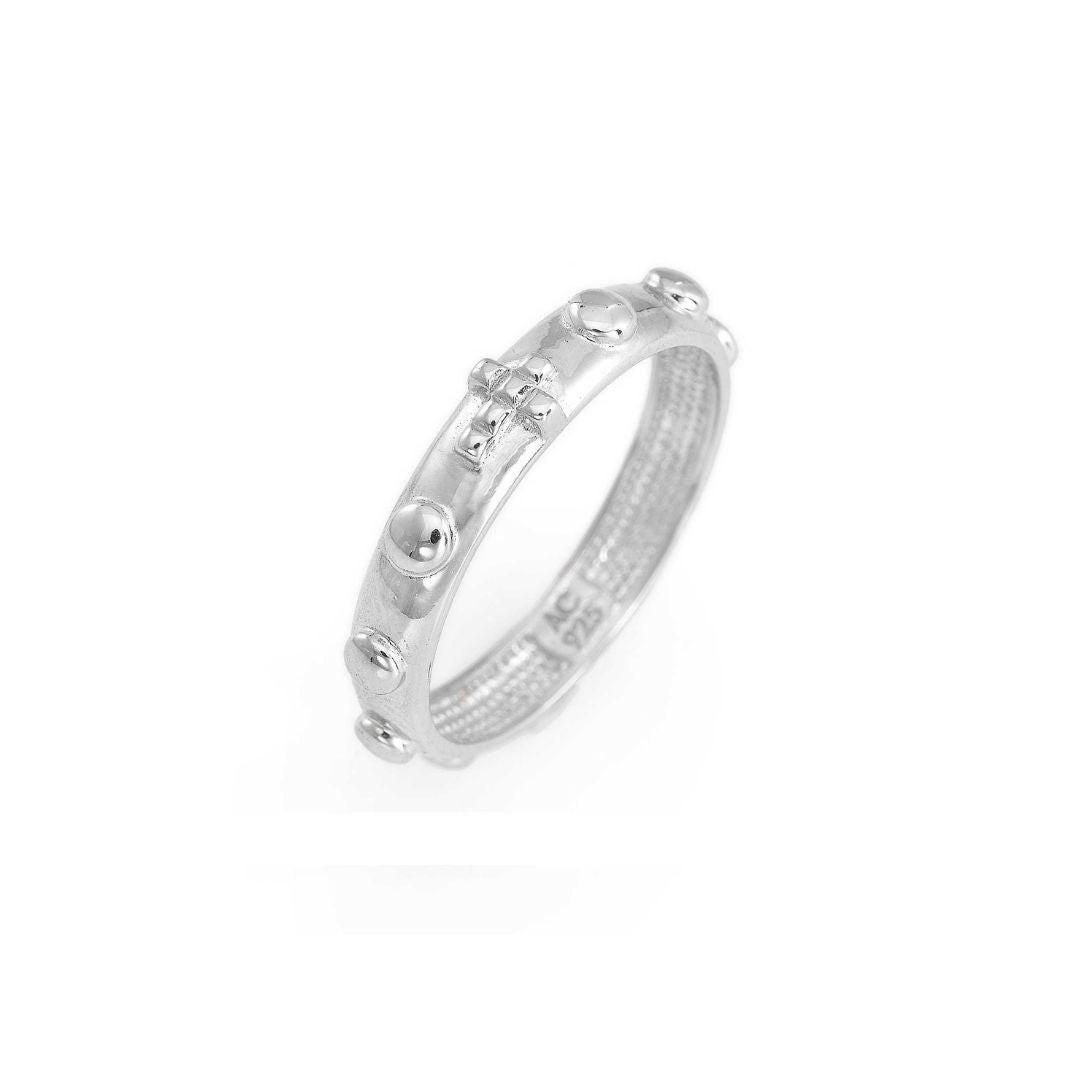 Amen Anello Rosario Unisex | Argento 925 | Astuccio & Garanzia