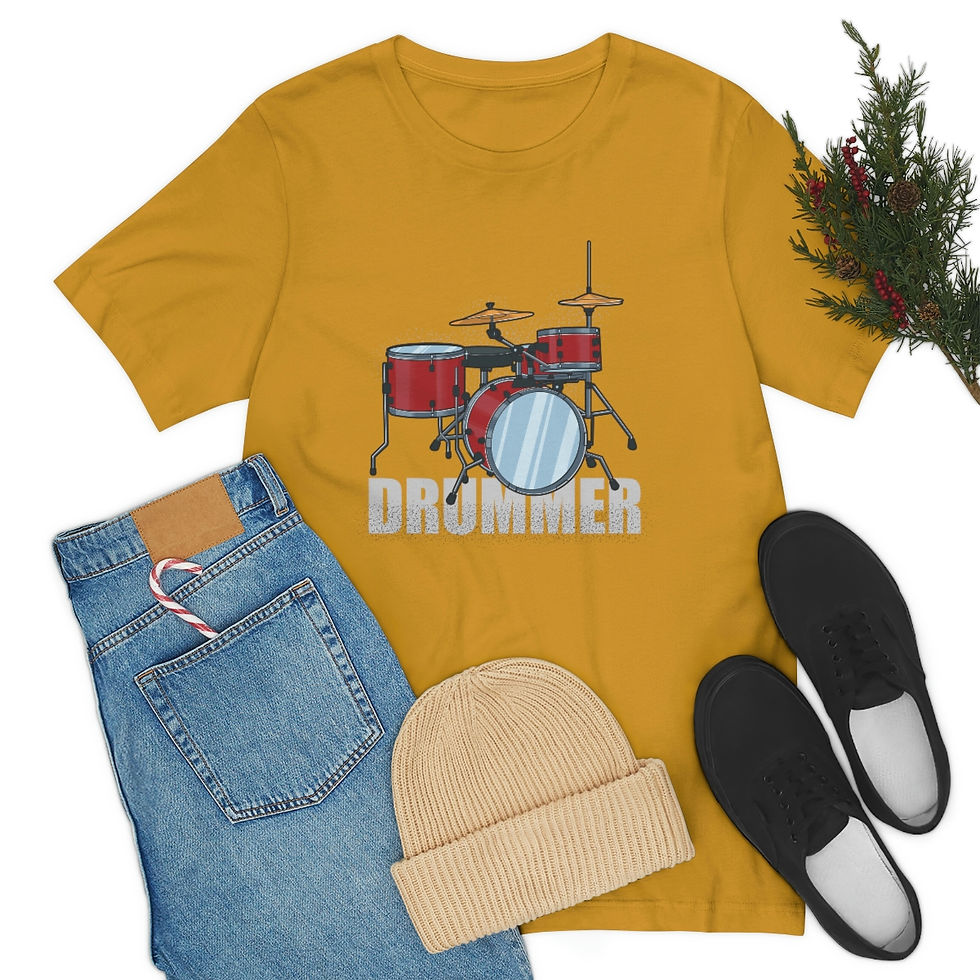 Miniatura: Drummer - Funny Music Shirt, Drummer Tshirt, Musician Gift, Drummer Gift, Mu...