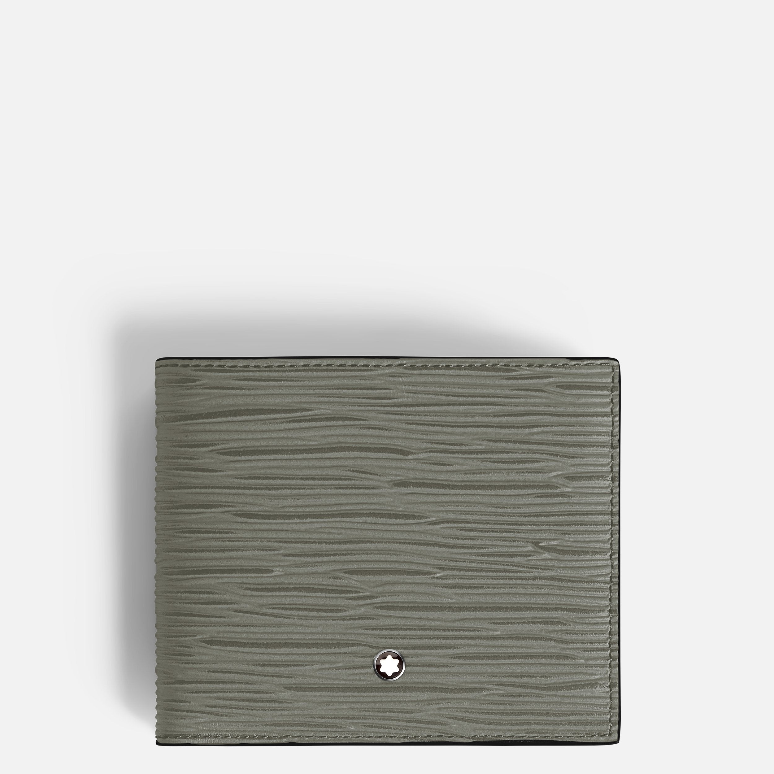 Montblanc Portafoglio Uomo 8 Scomparti | Pelle Corteccia d'Albero | Grigio