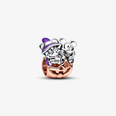 Pandora Charm Disney Zucca di Halloween Mickey Mouse & Minnie