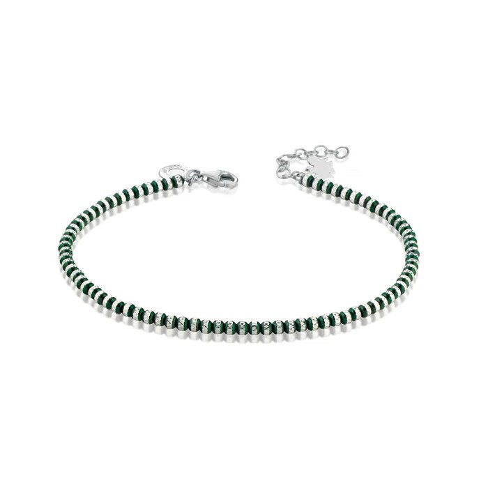 Roberto Giannotti Bracciale Donna Angelo e Sfere Green|Argento|Garanzia 2 Anni