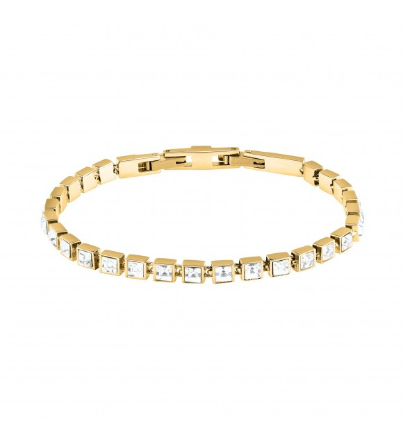 Karl Lagerfeld Bracciale Tennis Dorato con Cristalli