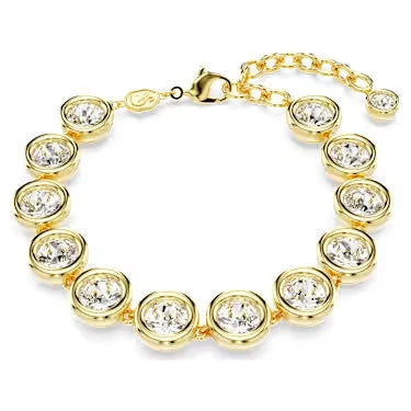 Swarovski | Bracciale Donna | Tennis Imber | Placcato Oro | Regolabile