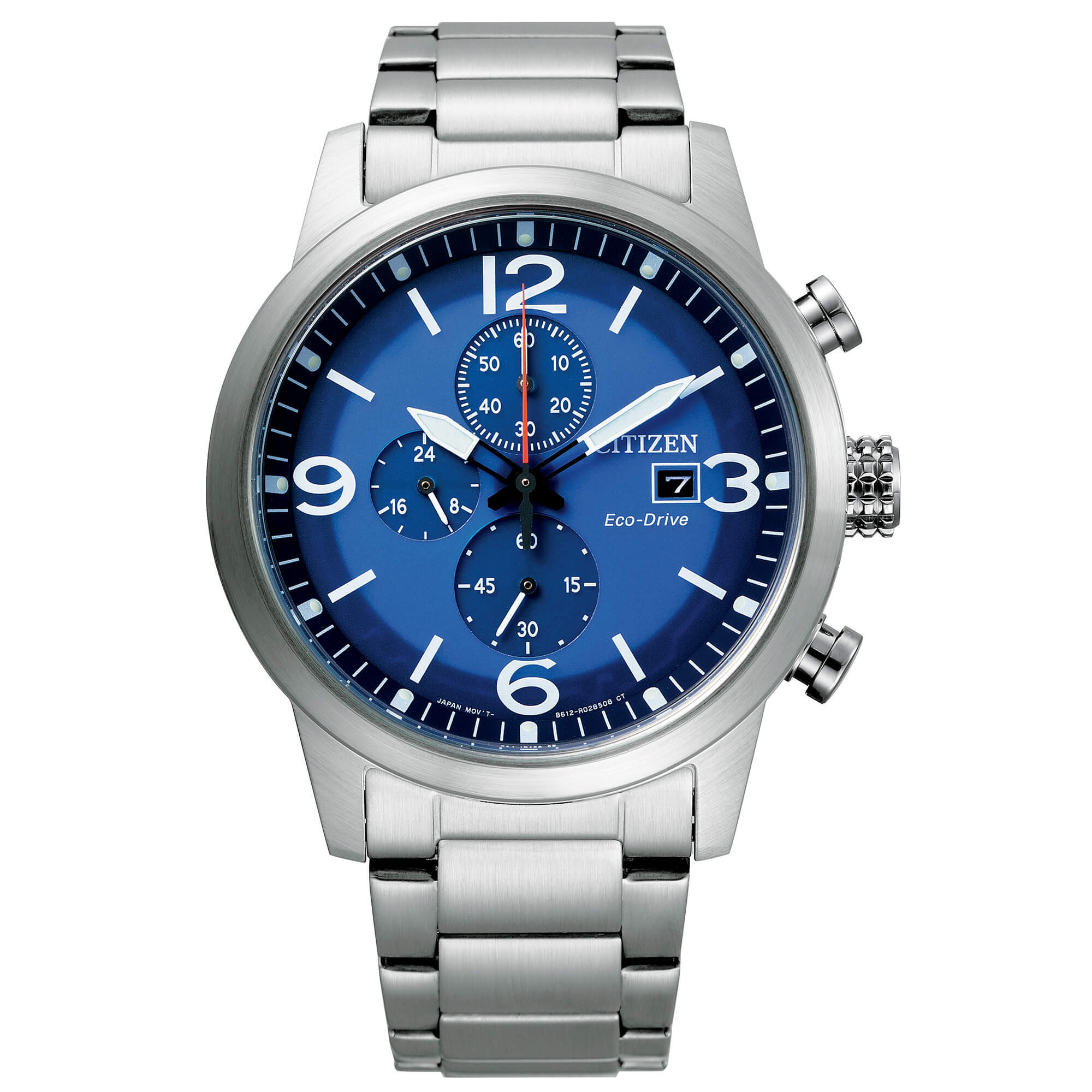 Citizen Orologio Uomo Cronografo Eco Drive | Acciaio Inox | Quadrante Blu