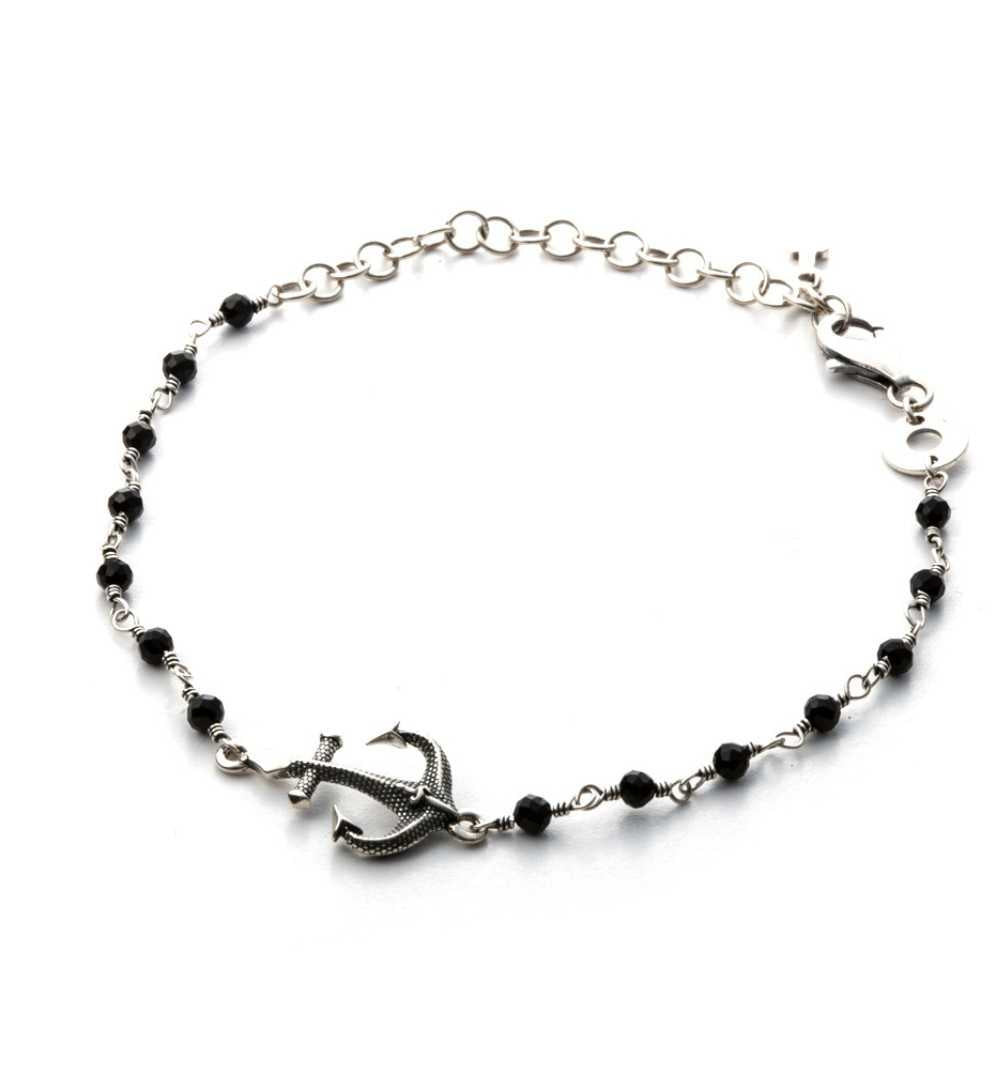 Paciotti Bracciale Uomo Ancora Puntinata | Argento | Collezione Paciotti Jewels