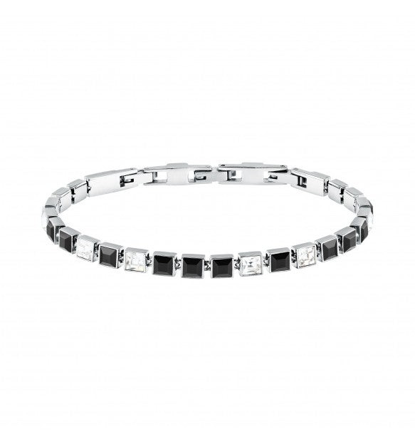 Karl Lagerfeld Bracciale Tennis Zirconi Bicolore
