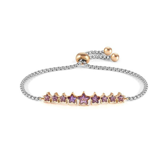 Bracciale Nomination Milleluci con stelle viola