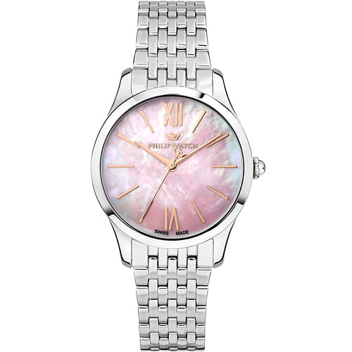 Philip Watch Orologio Donna Grace Bicolore con Quadrante Rosa e Bracciale in