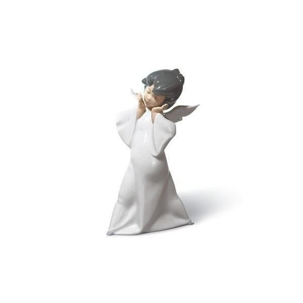 Lladrò Statuina Angioletto Mime Eleganza Celestiale | Porcellana | 22x13 cm