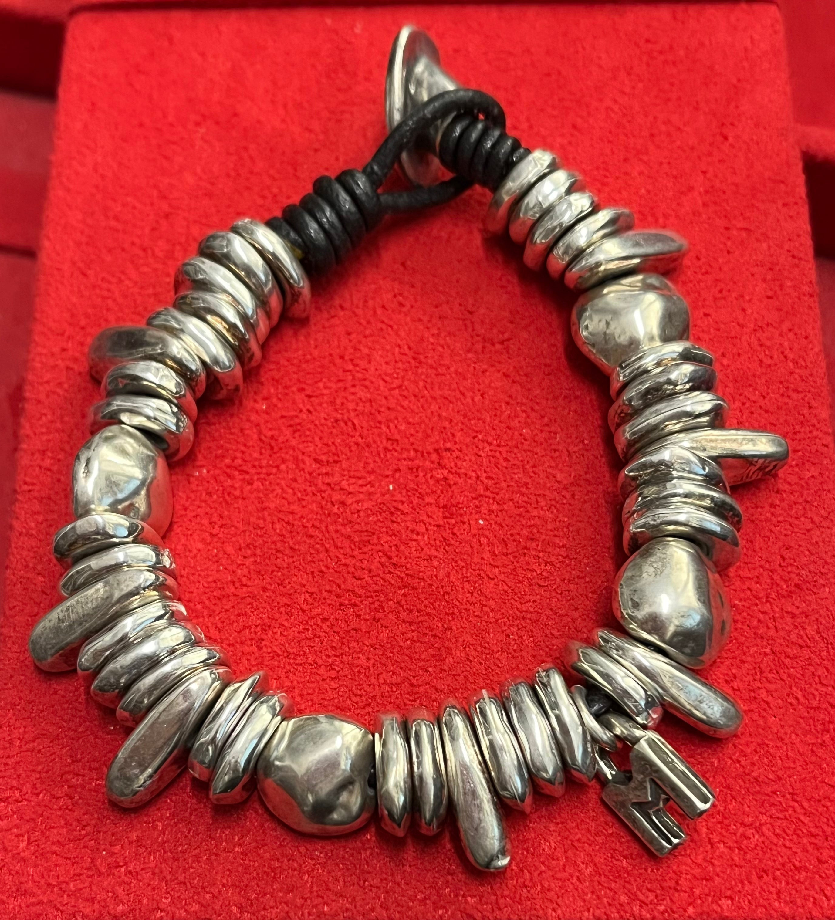 Madness Bracciale Donna con Pendente M | Argento 925 | Collezione Madness Milano
