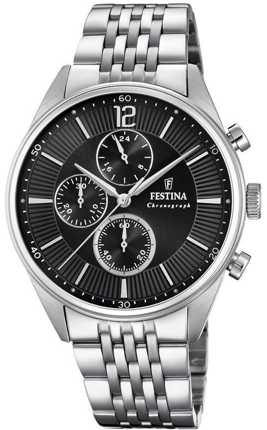 Festina Orologio Uomo Timeless Chronograph in Acciaio