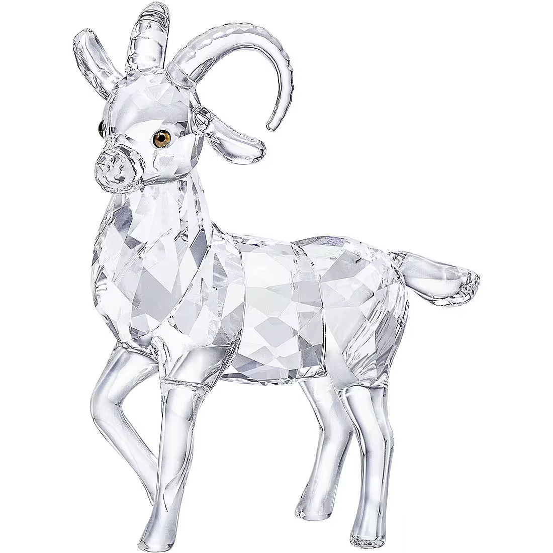 Swarovski Statuina Stambecco Crystal Living | Cristallo Bianco | 7,9x3,2x6,3 cm