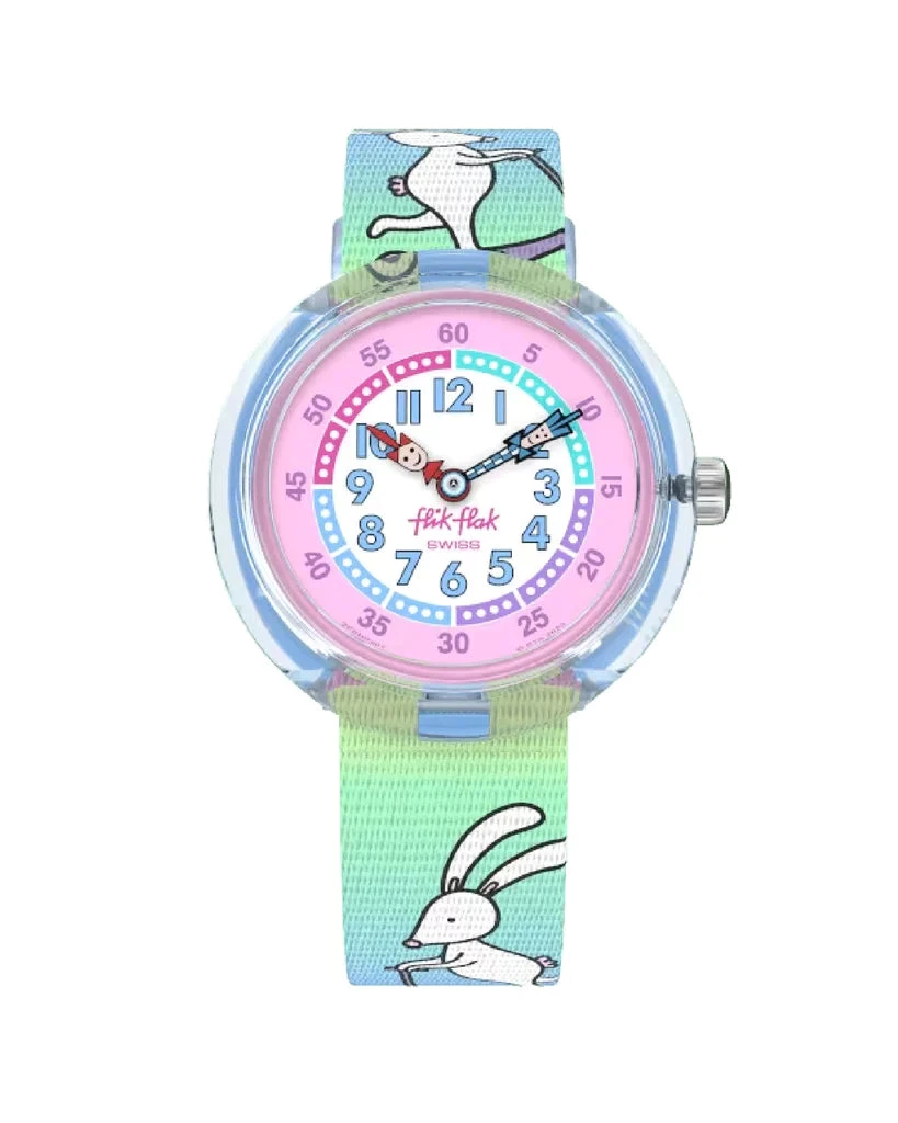 Flik Flak Orologio Bambina Design Coniglietti | Cassa Plastica | 30 m