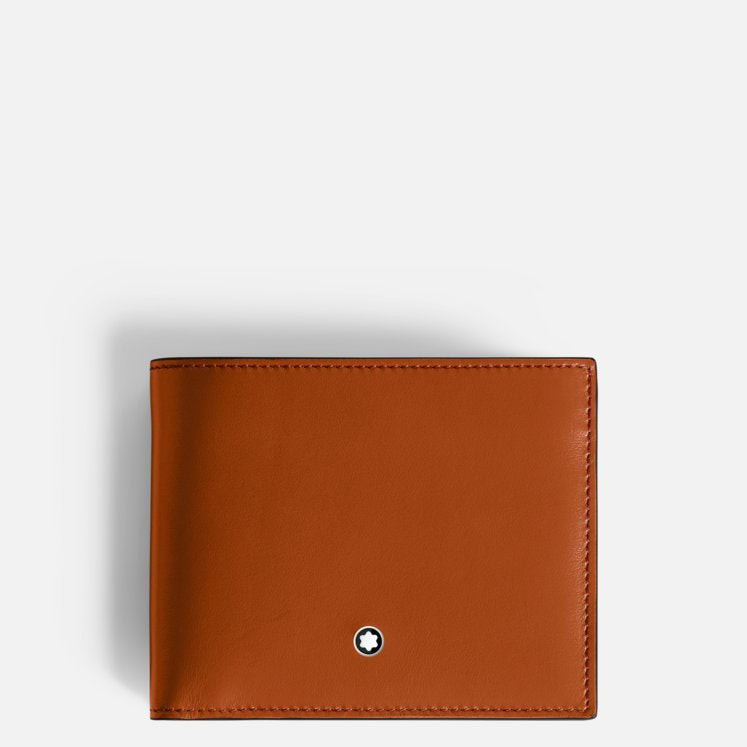 Portafoglio Montblanc Meisterstück in Pelle Ruggine 6 Scomparti