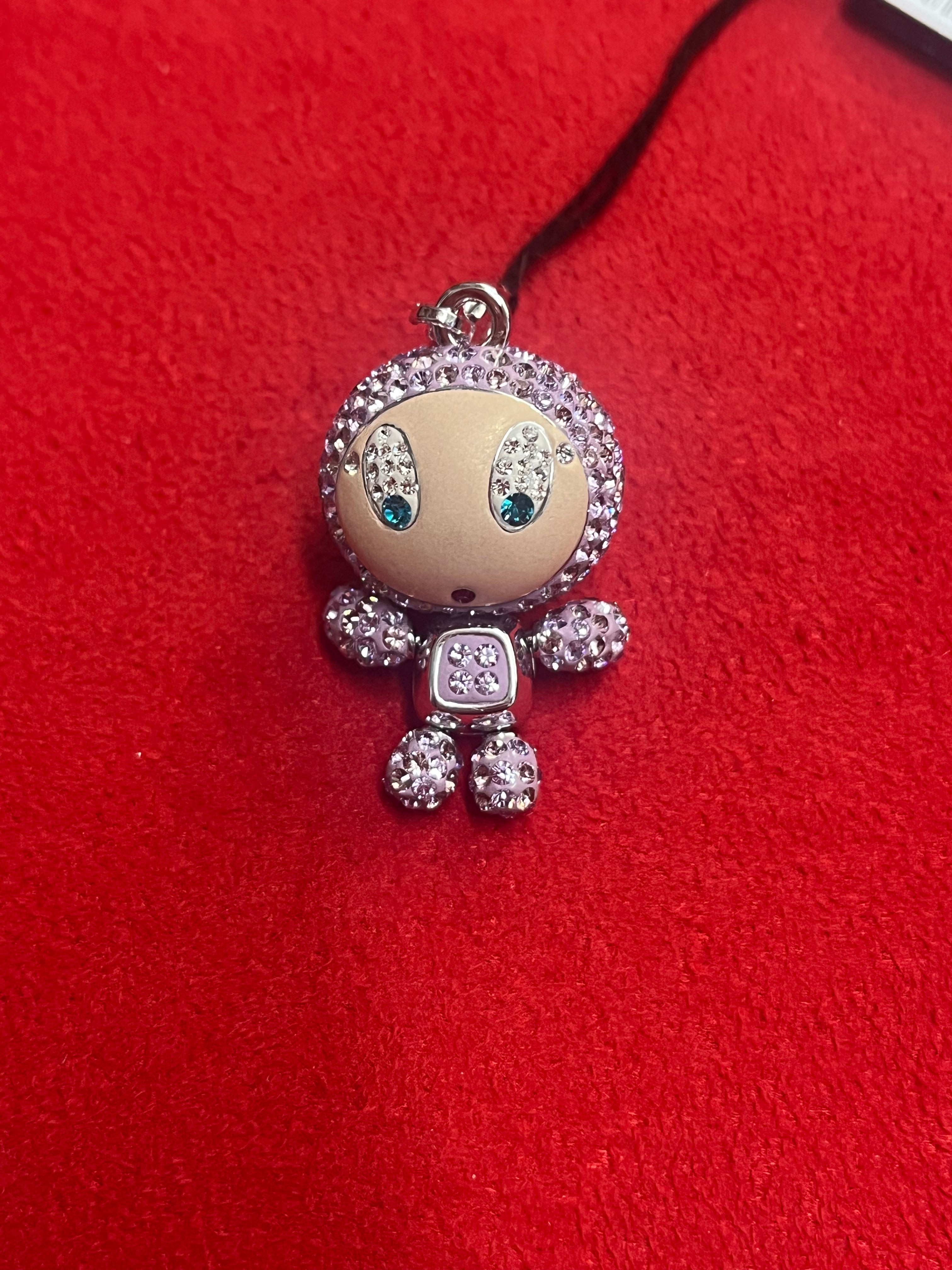 Swarovski Ciondolo Donna Bambolina Erika fucsia | Cristalli Swarovski | 3,5 cm