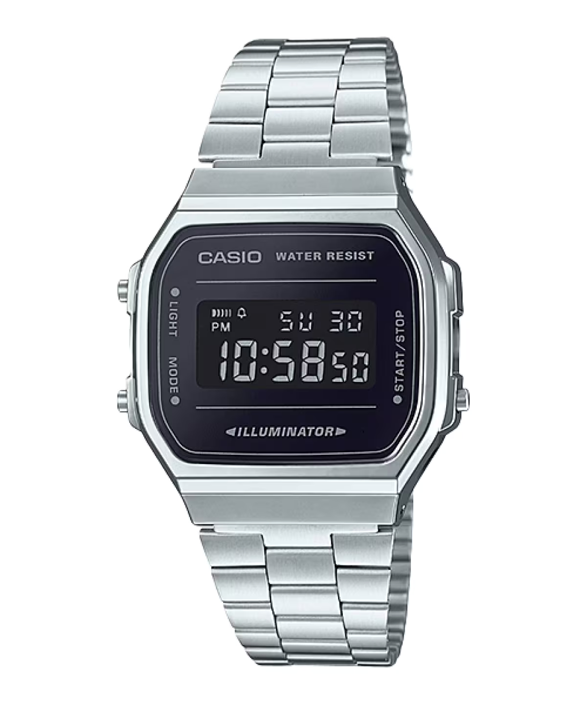 Casio A168WEM-1EF digitale acciaio