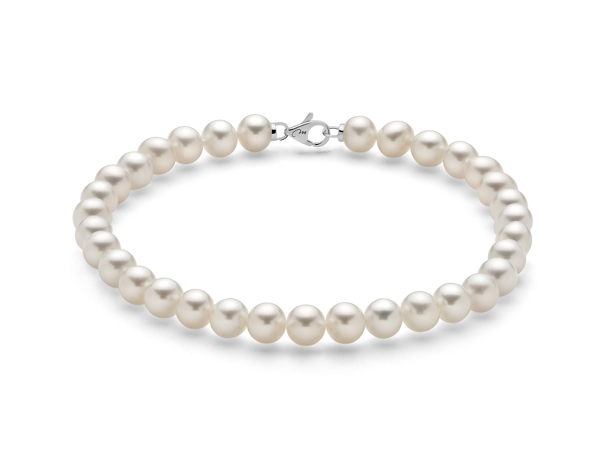 Bracciale Miluna in Perle Oriente e Oro Bianco