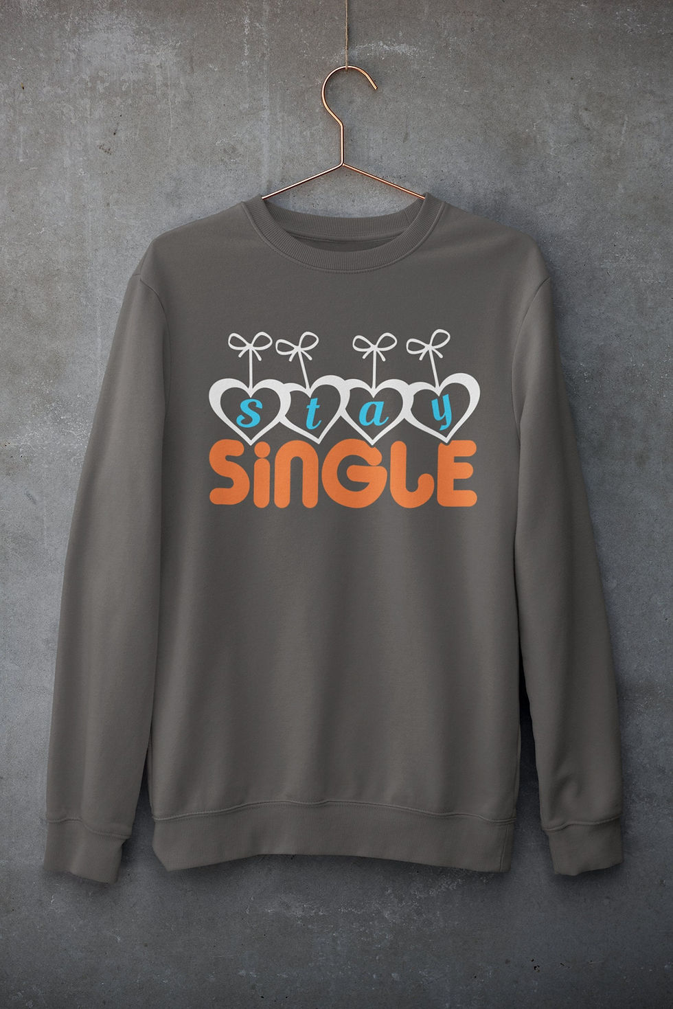 Miniatura: Single Anti-Valentine Sweatshirt – Anti Valentines Day, Anti Valentine Shirt...