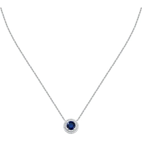 Collana Morellato Duchessa silver con zircone blu