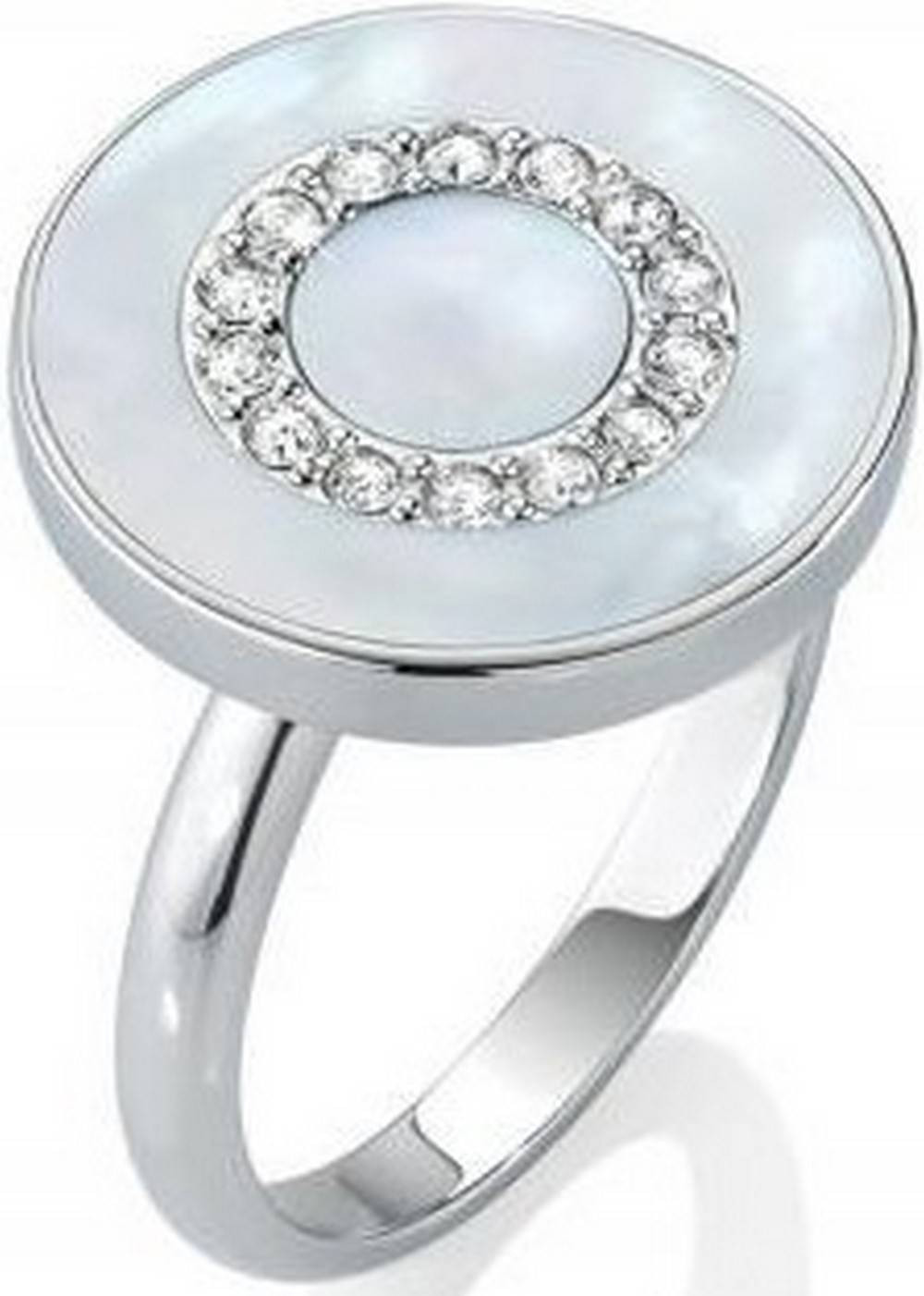 Anello Morellato Perfetta donna in argento sterling con perla bianca e cristalli
